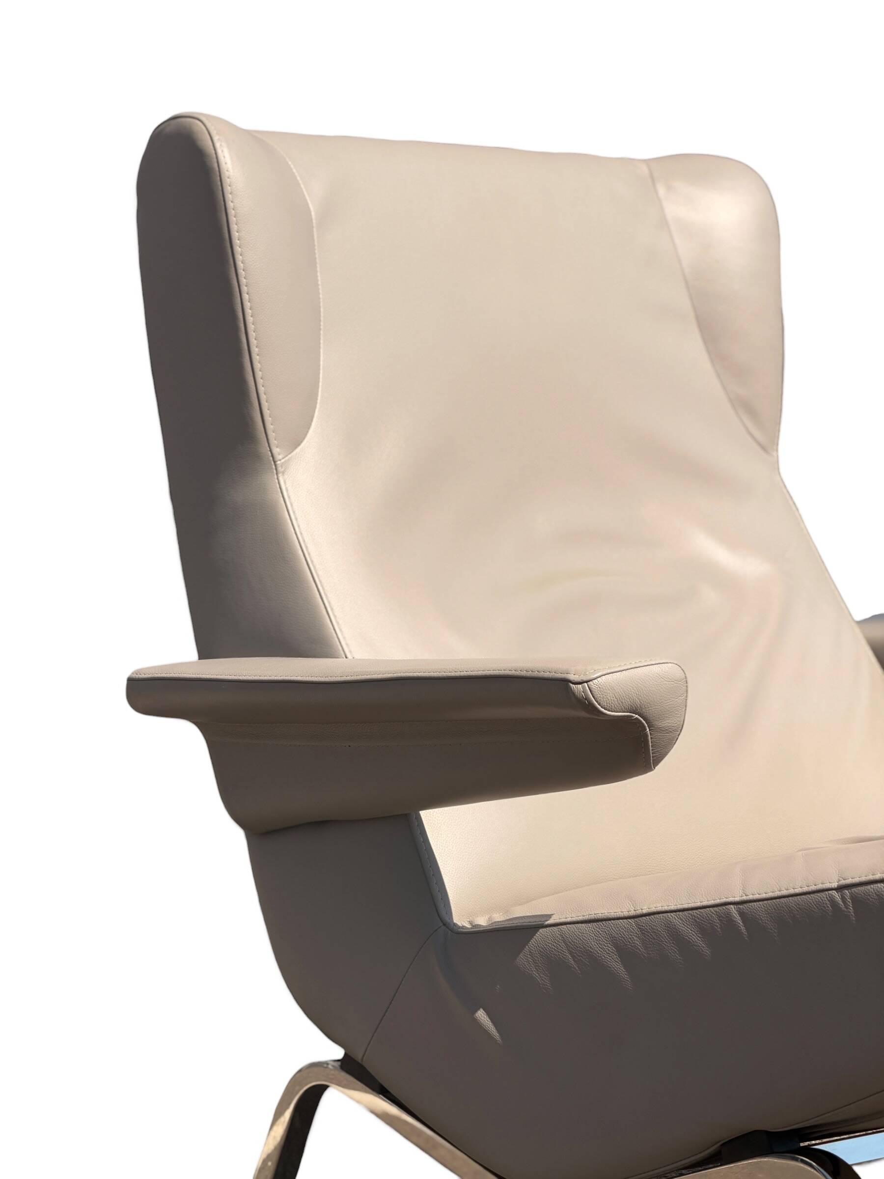 Archi armchair in grey leather by Pierre Paulin - Ligne Roset Edition