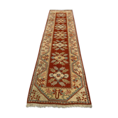 Tapis runner milas, terracotta rouge, vert, beige