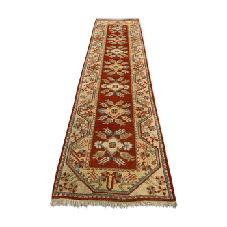 Tapis runner milas, terracotta rouge, vert, beige