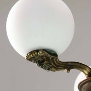 Chandelier figural en laiton Art Déco français, 1930