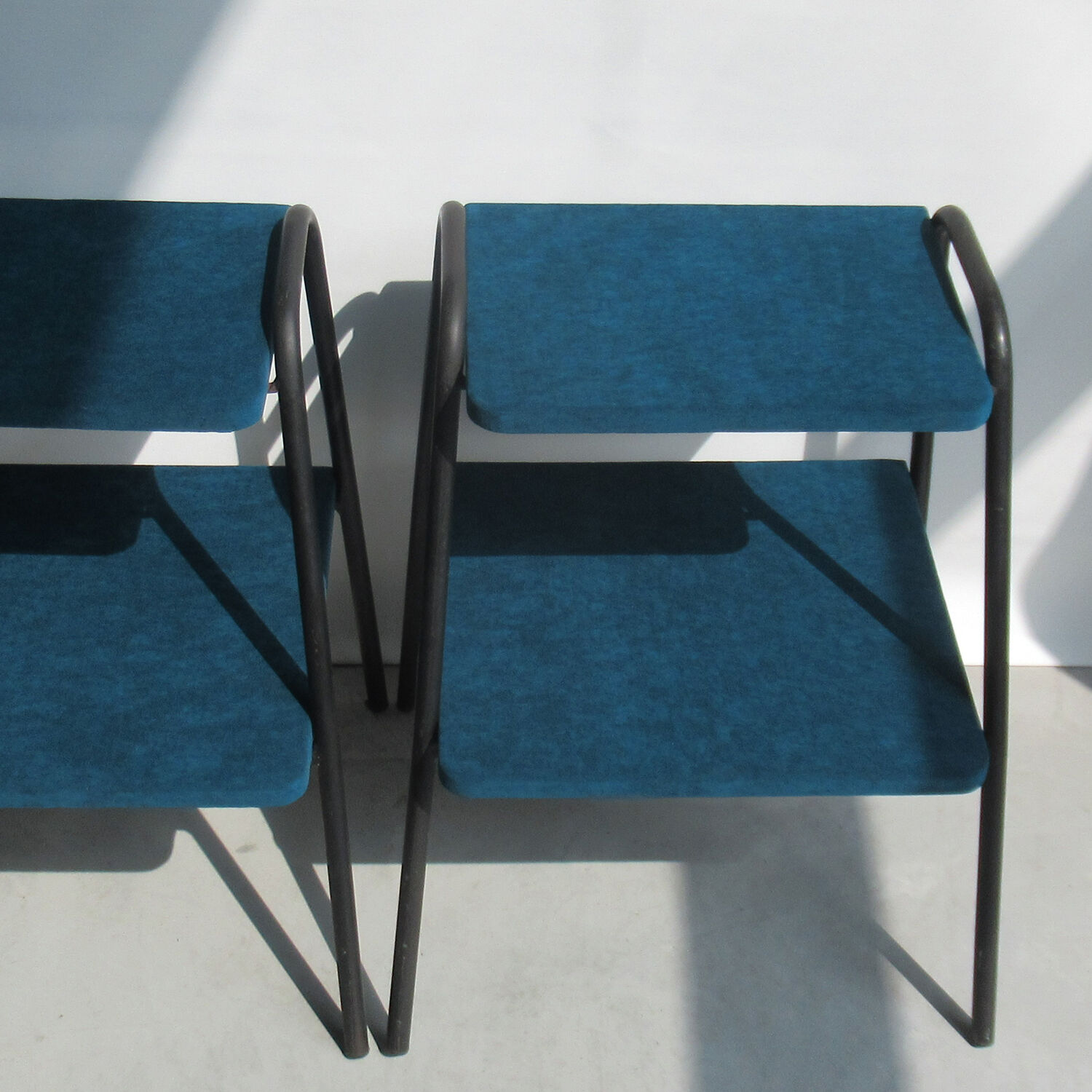 Pair of side tables Pierre Guariche for Meurop 1950