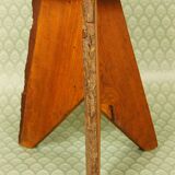 Brutalist stool tripod feet cross