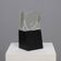 Objet géométrique en plexiglas de Maurice Ruche, 1972