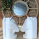 Magnificent pair of vintage ceramic bookends (D-0038)