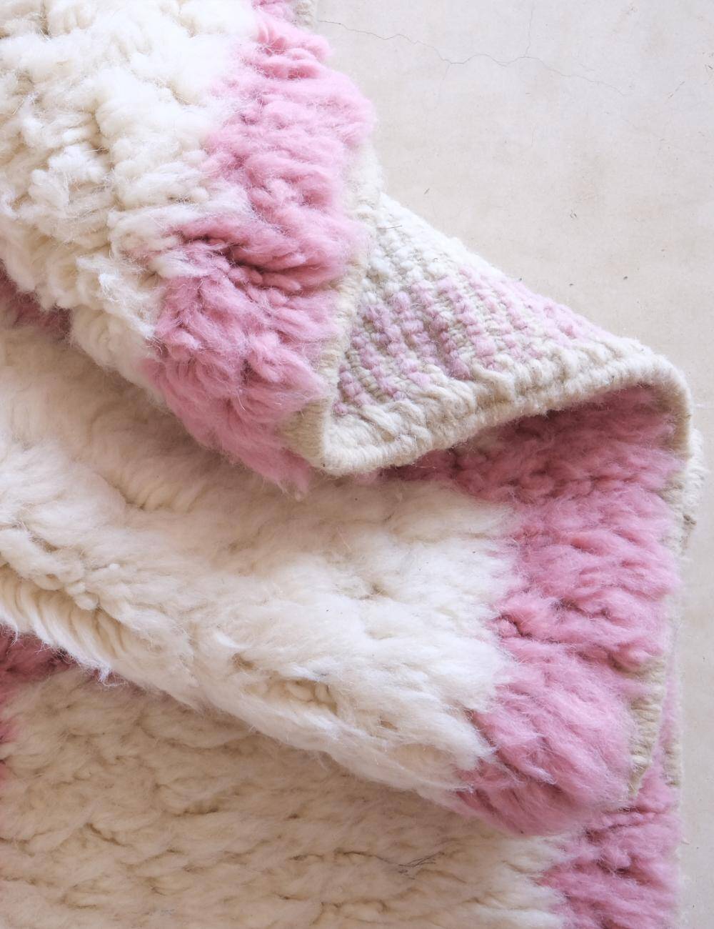 Berber Pink Rug - 285 x 222 cm