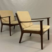 2x Easy Chair Ole Wanscher model PJ112 Mahagoni Denmark 1940s