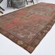 5x11 Rug For Living Room Red Brown Turkish Vintage Rug 150x338Cm