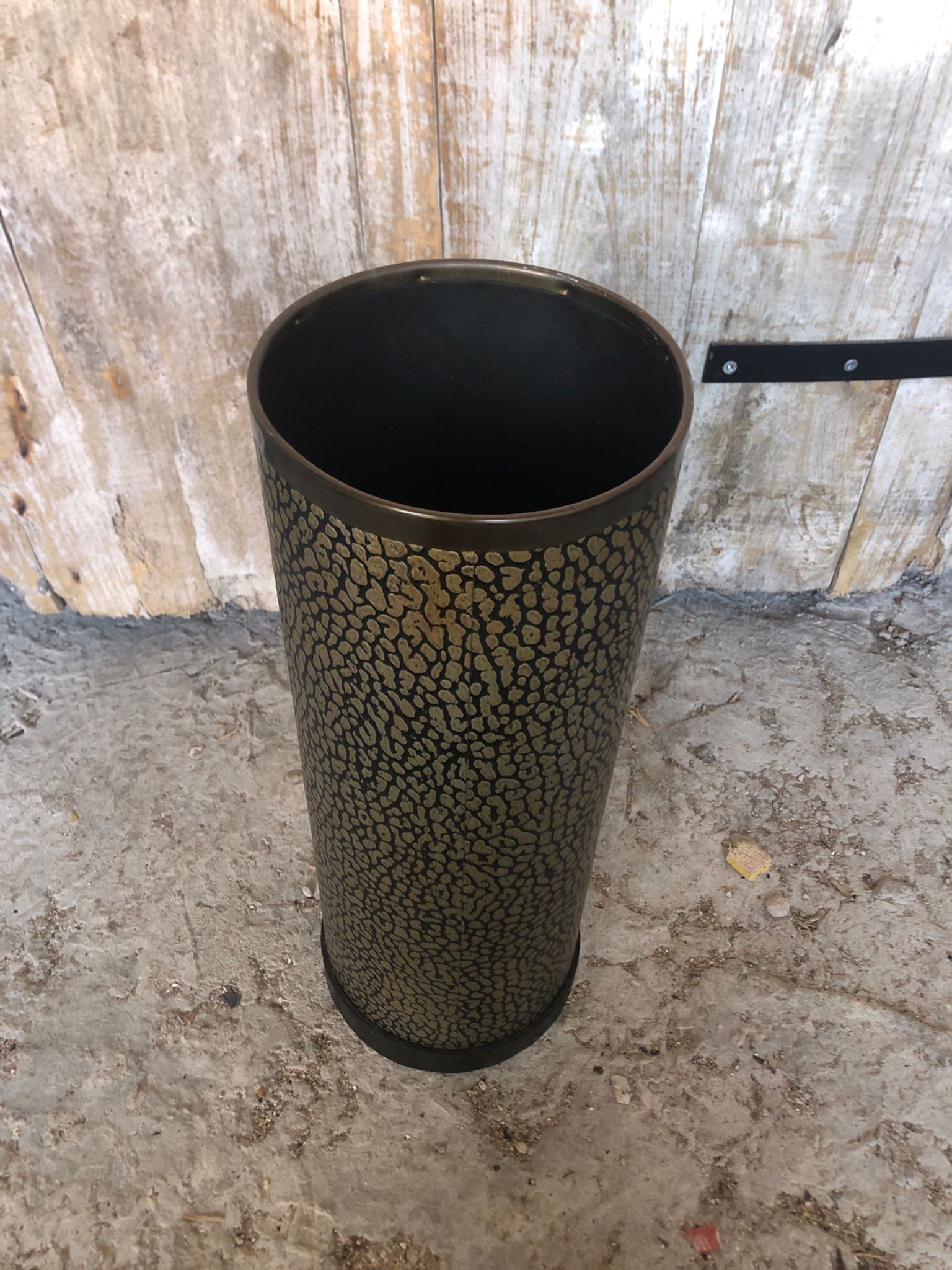 Vintage umbrella holder in boiled cardboard