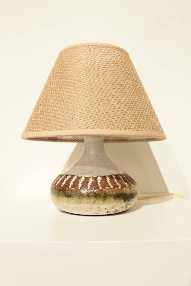 Ceramic lamp by Albert Thiry, Vallauris