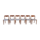 Set of 6 chairs Scandinavian teak by Niels Otto Møller