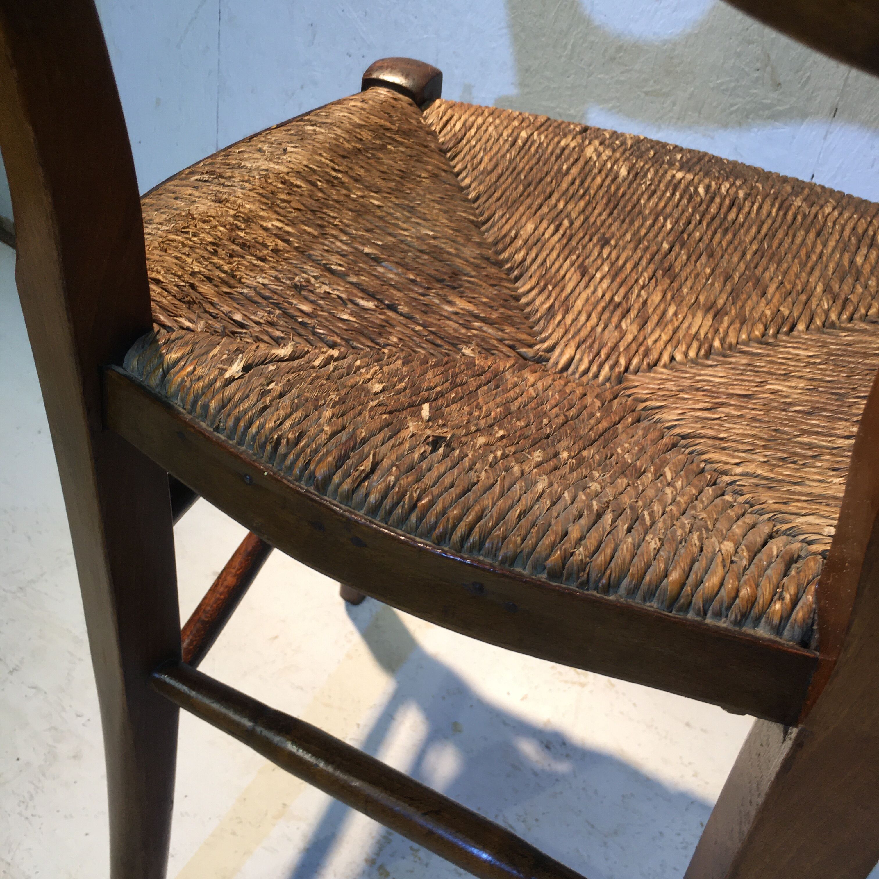Mulched wooden chair