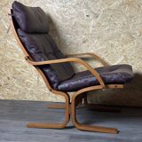 2x 60s 70s Easy Chair Leather Armchairs Westnofa Norway Mid Century