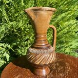 Handcrafted stoneware pitcher
