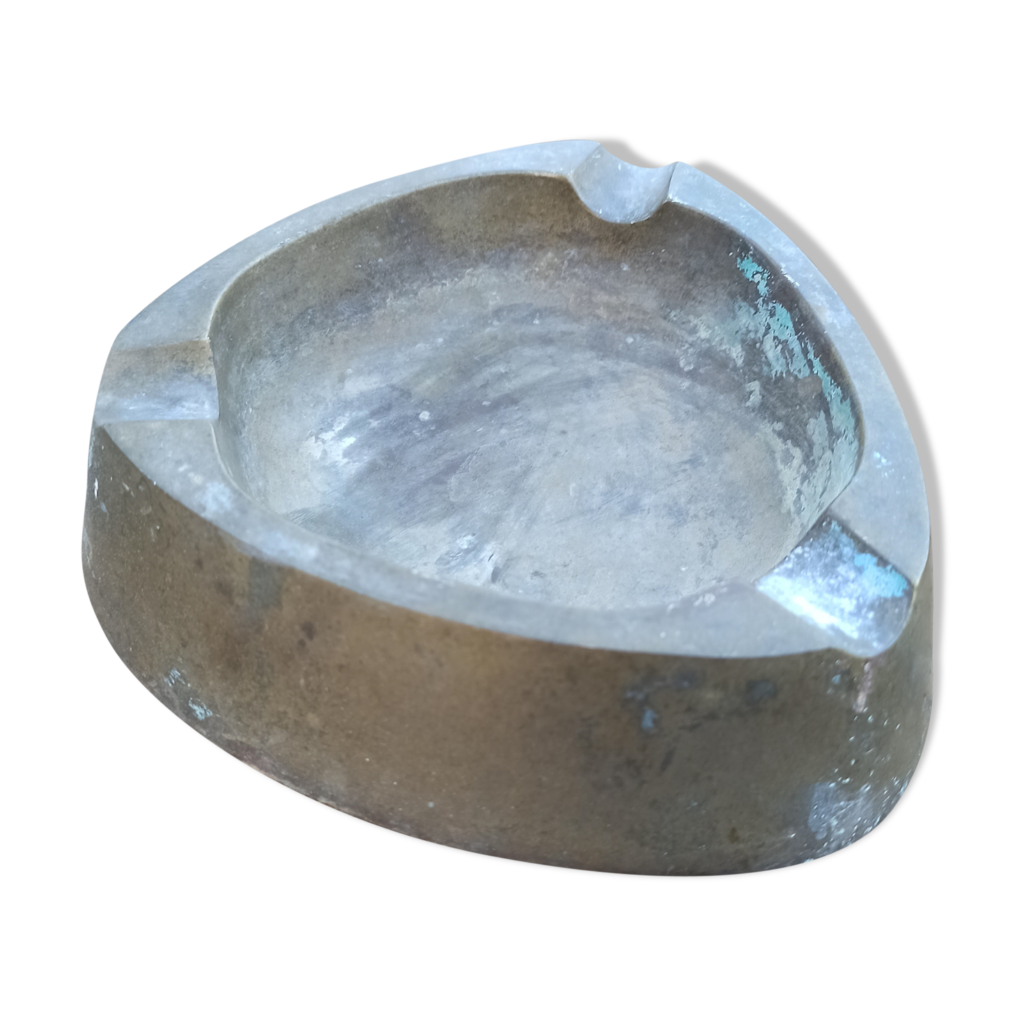 Old bronze ashtray