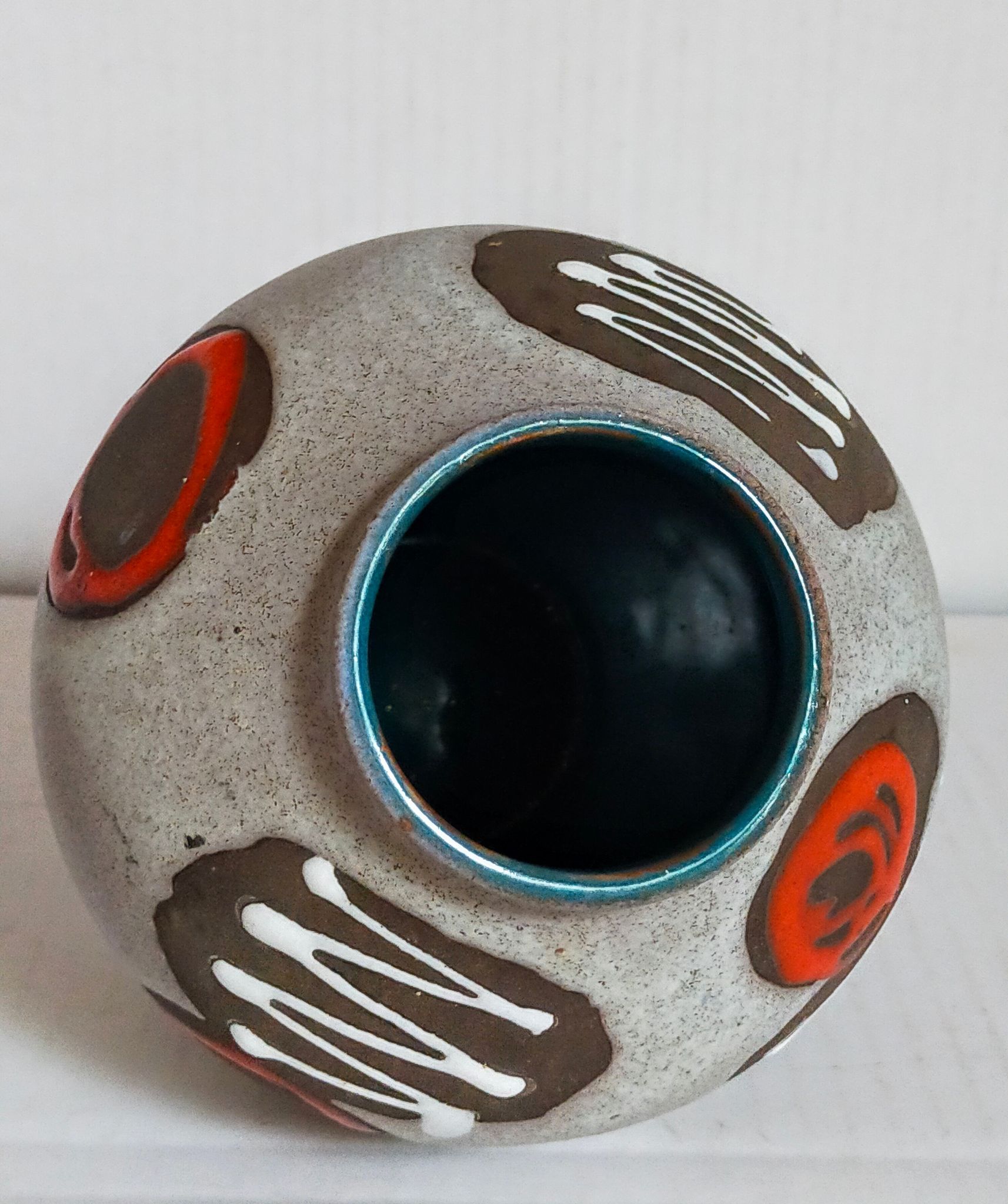 Ceramic ball vase west germany 50s