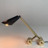Small midcentury adjustable diabolo counter balance architectural desk lamp, 1960s