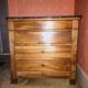 Wooden chest of drawers with marble top