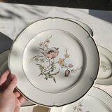 6 flat plates “Saverne” Saint Amand