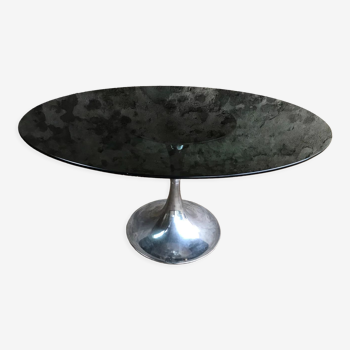 Table verre fumée