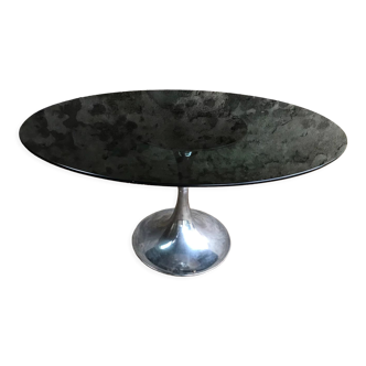 Smoked glass table