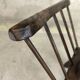 Vintage magazine rack in solid wood.