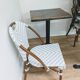 Table bistrot en bois et fer