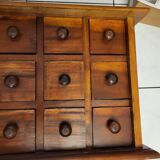 Trade furniture, apothecary in oak, late 19th century.