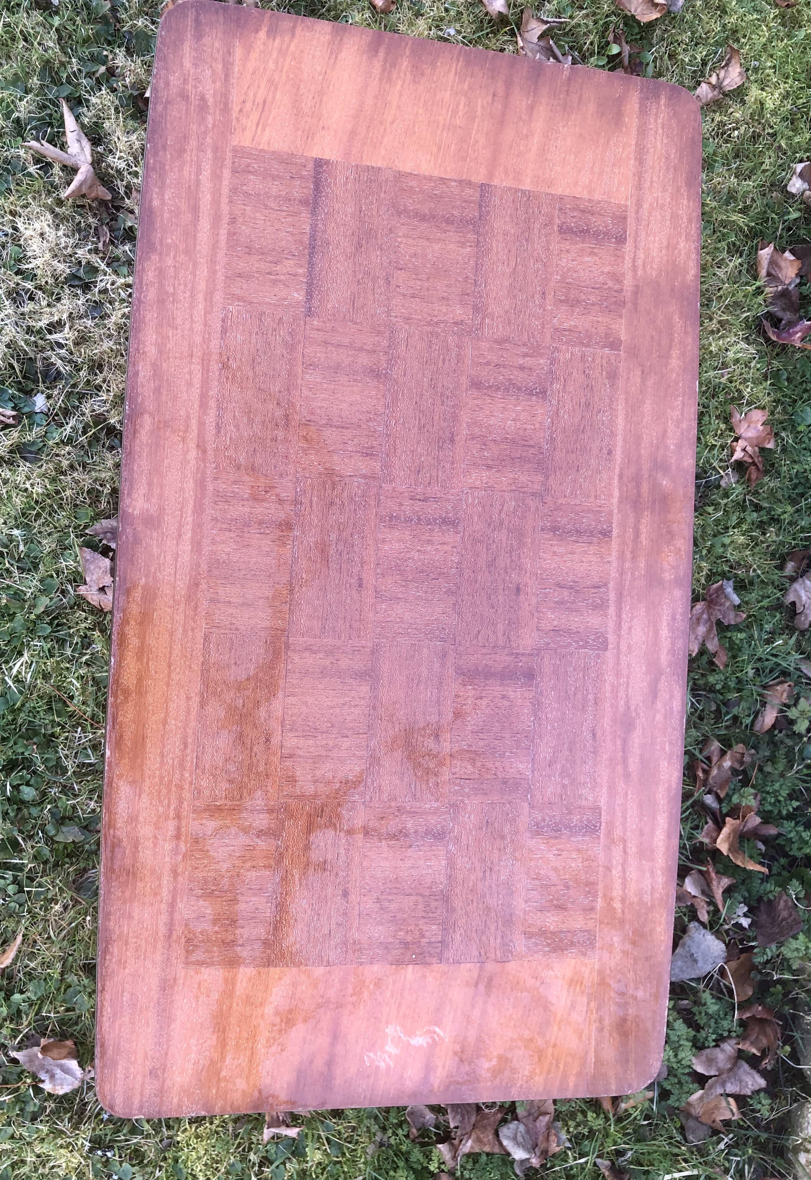 Varnished coffee table