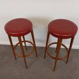 Paire de tabourets de bar vintage