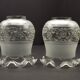 Set of 2 French Vintage Floral Replacement Chandelier/ Wall Light Shades