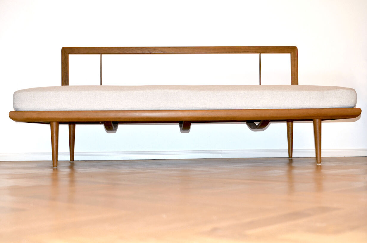 Méridienne en teck danois par Peter Hvidt & Orla Mølgaard-Nielsen pour France & Søn années 1960