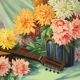 French signed painting still life from the 20th century