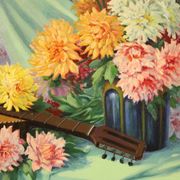 Nature morte peinte signée française du 20e siècle