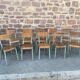 Lot de 10 chaises d'école 60s  industrielle école vintage collectivités mullca