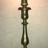 Lamp foot candle holder shape in solid brass 26.5 cm