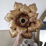 Gold Masca flower wall light