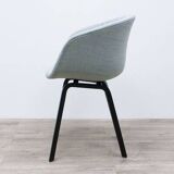 HAY AAC23 armchair in light blue fabric