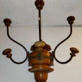 Old bistro wall coat rack