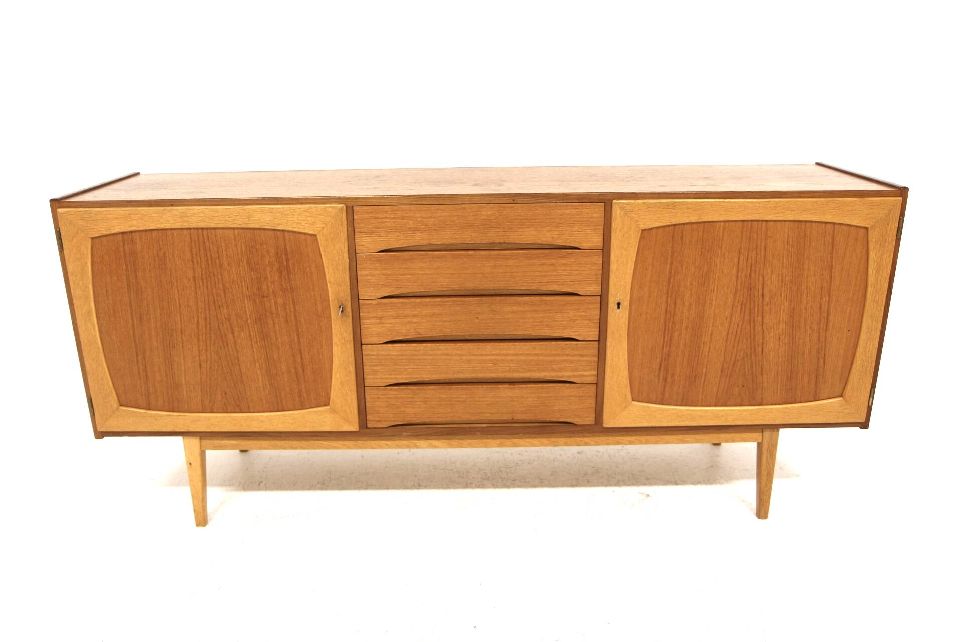 Scandinavian teak and oak enfilade, Sweden, 1960