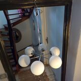 Italian chandelier 6 lights space age