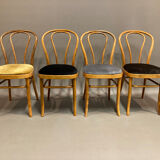 Set of 8 bistro chairs 1950