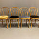 Ensemble de 8 chaises bistrot 1950