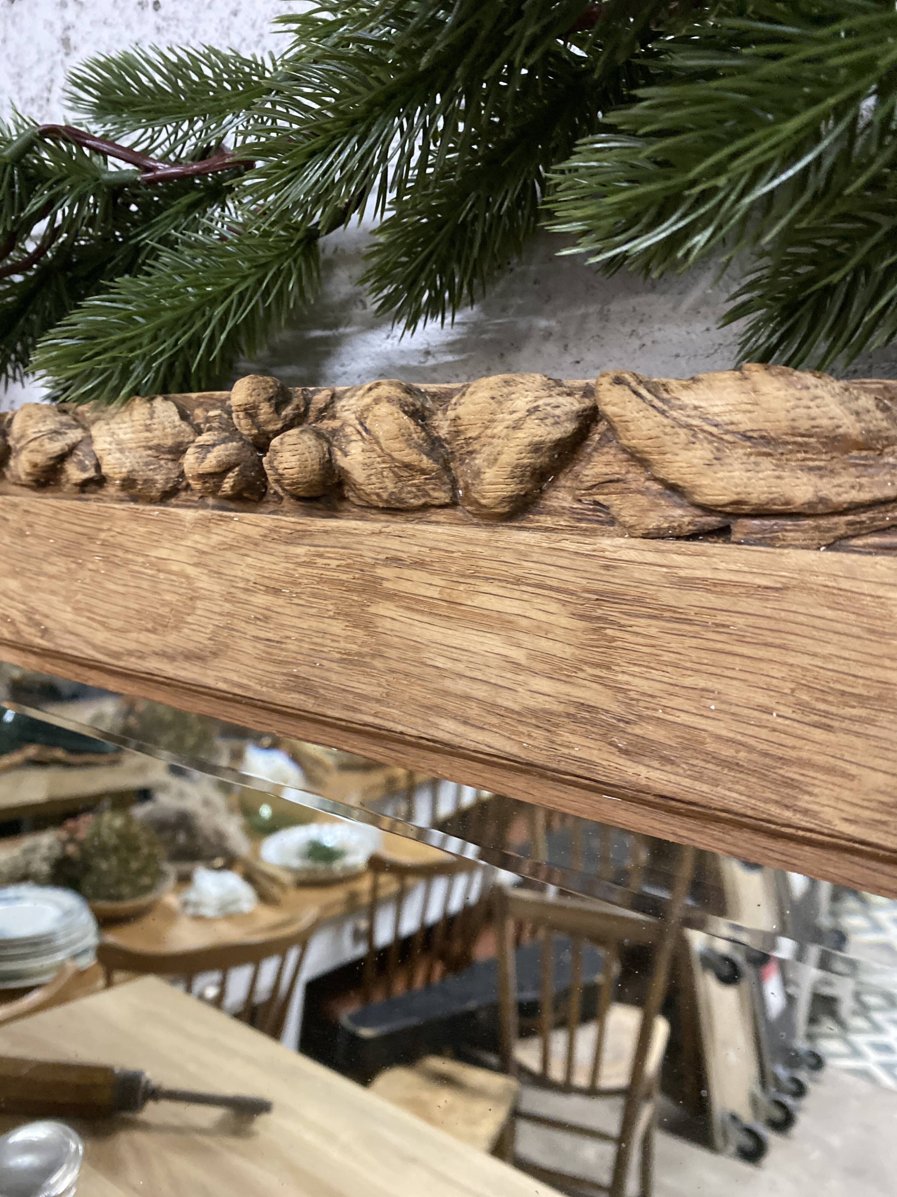 Art Deco console with bevelled mirror