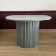 table basse ronde cannelée vert vente Ø 70 cm