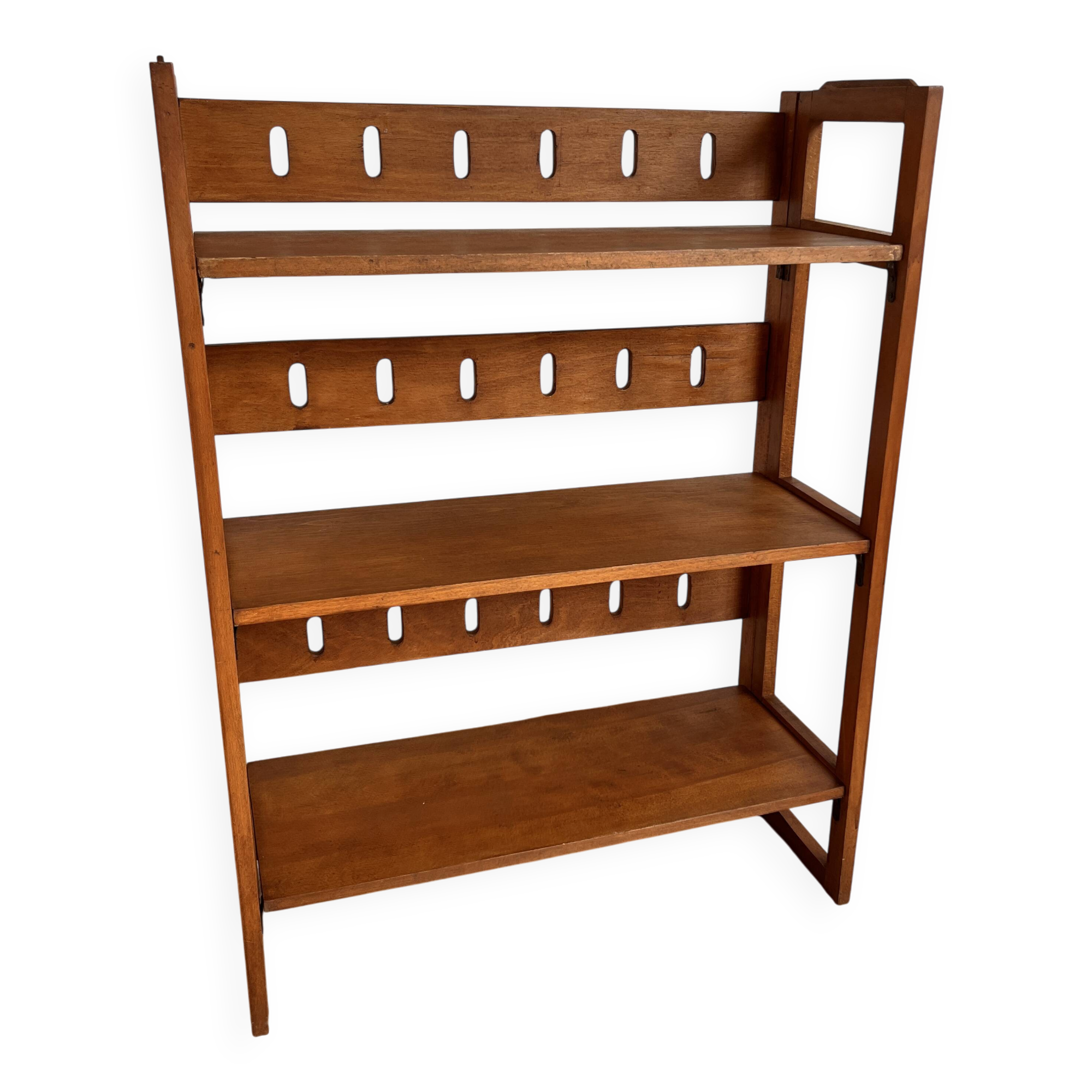 vintage folding librarian's shelf