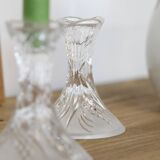 Pair of crystal candlesticks