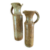 Set of two stoneware vases