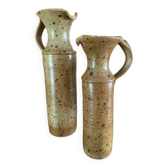 Set of two stoneware vases