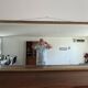 Large horizontal antique mirror in Louis XVI / Empire style.