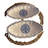 2 small oval dishes in Gien Rouan earthenware